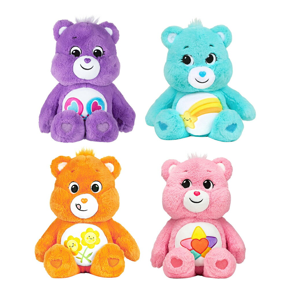 【正版授權】Care Bears 絨毛玩偶 14吋 娃娃 玩偶 愛心熊 彩虹熊
