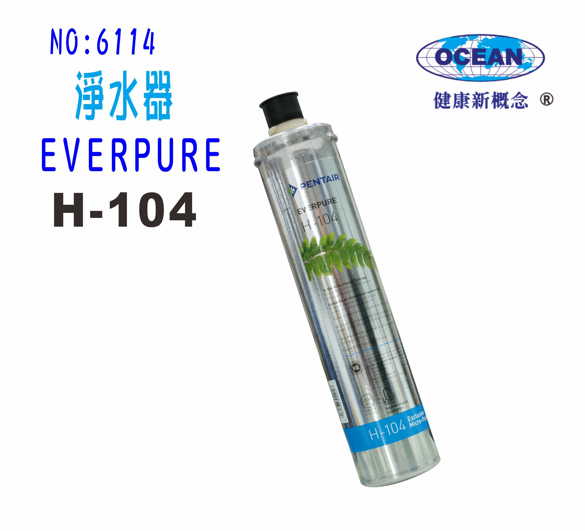 淨水器 EverpureH-104濾心.濾水器.過濾器另售S100、S104、BH2、4C.貨號:6114【七星淨水】