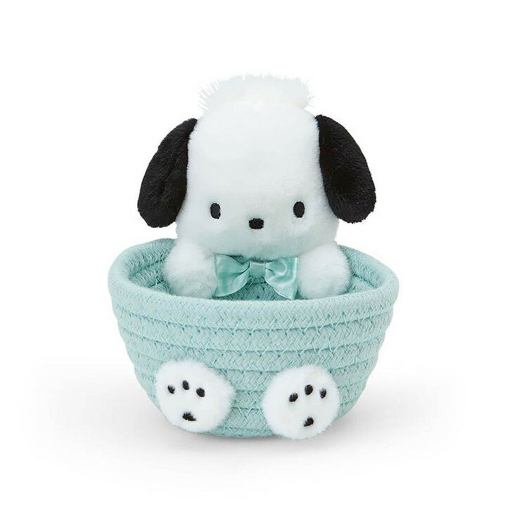 【震撼精品百貨】Pochacco 帕帢狗~日本SANRIO三麗鷗 帕帢狗玩偶造型收納籃S*88639