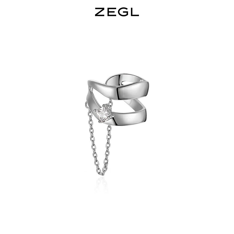 ZEGL短款流蘇耳夾女無耳洞耳骨夾ins冷淡風耳環2021年新款耳飾品
