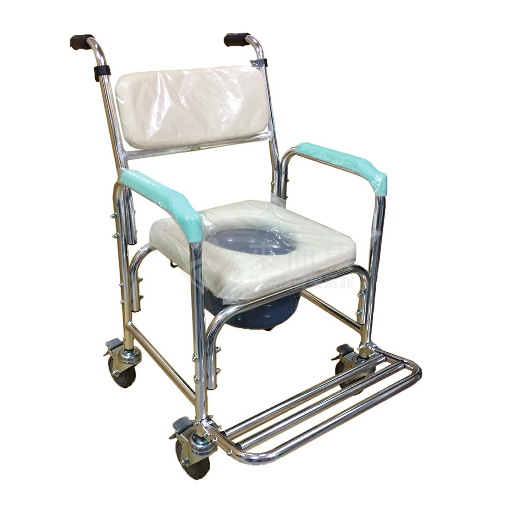來而康 富士康 FZK-4101 附輪固定 軟背 便盆椅 便椅 便器椅 FZK4101