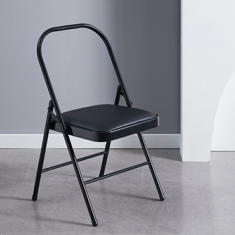 瑜伽椅子 輔助椅 加粗加厚管瑜伽椅折疊椅艾揚格椅子輔助椅工具用品倒立瑜珈凳『XY38573』