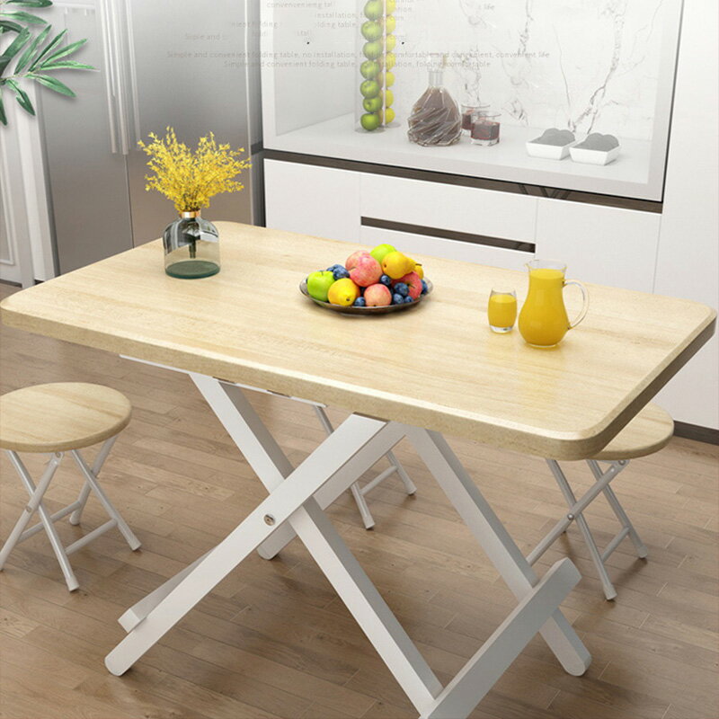 加長折疊桌餐桌家用簡約便攜式戶外地攤小戶型租房吃飯正方形桌子