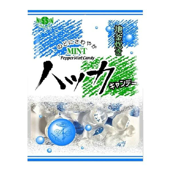 【江戶物語】 Nissin 日進製菓 薄荷風味糖 80g 硬糖 薄荷糖果 清涼薄荷 地釜炊 懷舊糖果 日本原裝進口