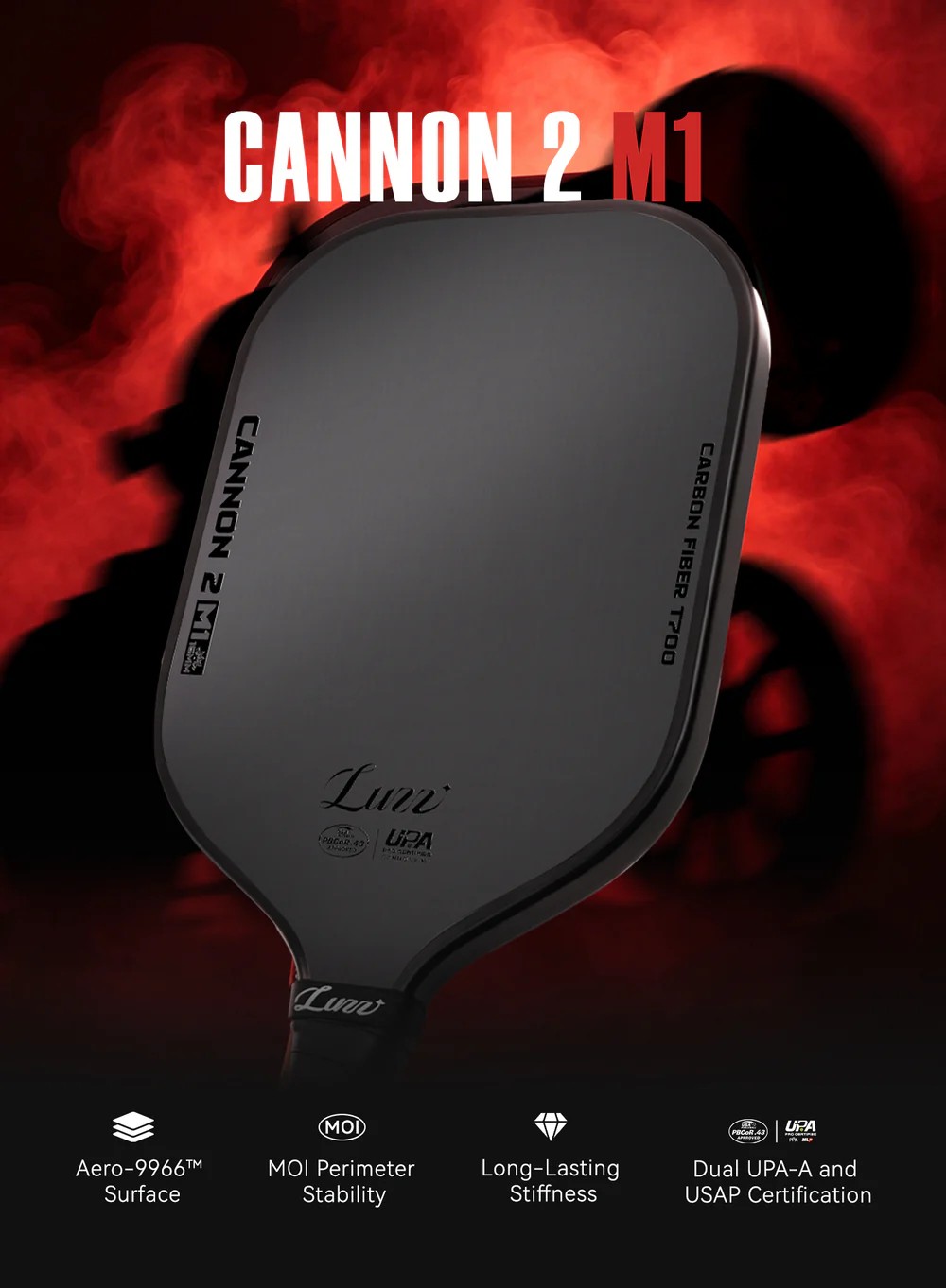 Luzz 專業匹克球拍-Pro Cannon2 M1 (Cannon第二代) 5
