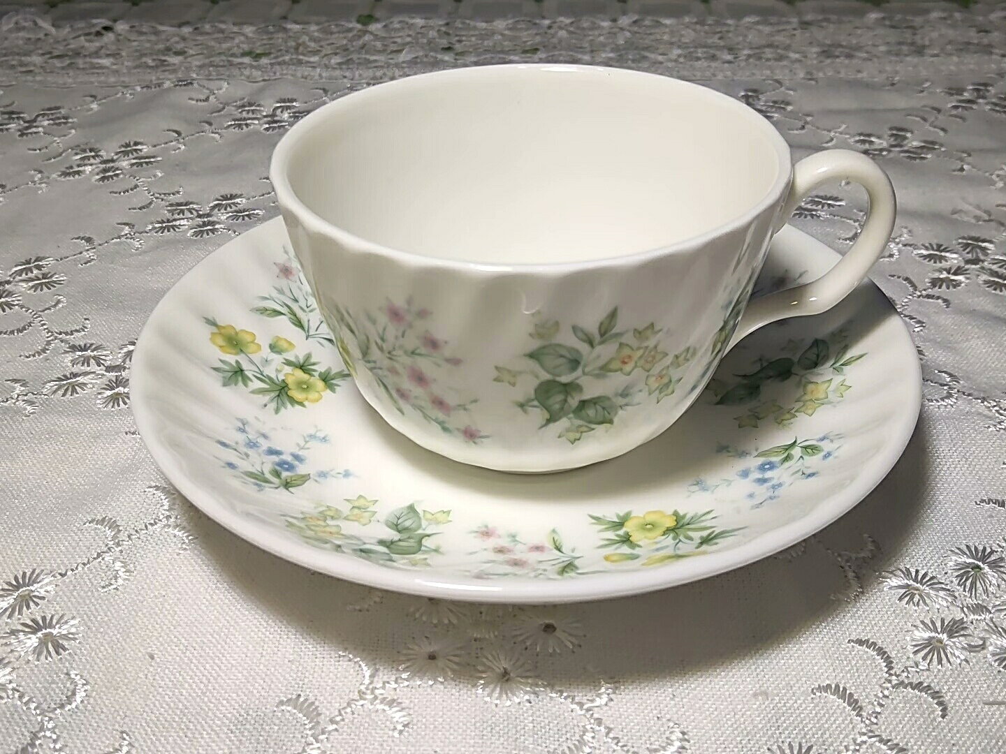 英國明頓Minton春之維谷系列Spring Valley骨瓷咖啡杯 絕版收藏 Vintage中古清新淡雅風格 全品全新 英國產