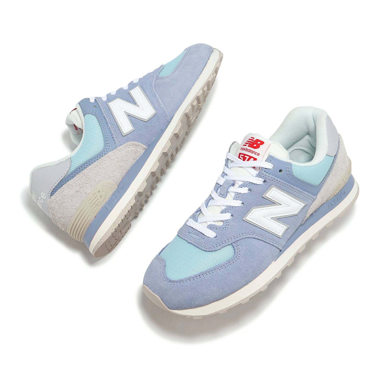 New Balance NB 休閒鞋 574 男鞋 女鞋 藍 灰 麂皮 經典 情侶鞋 NB U574BLG-D 5