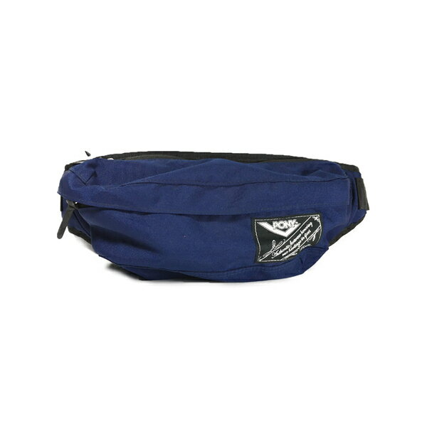 Pony Hip Pack Bag [71u3ae81db] 腰包 斜肩包 運動 休閒 慢跑 輕量 深藍