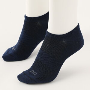 ZMO 24 中性羊毛混紡機能船型襪(25-28cm)-軍綠/深藍/中藍 羊毛混紡中空紗，保暖透氣AS747