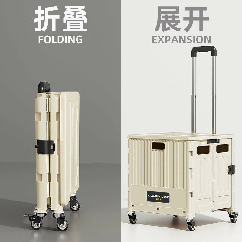 快速出貨 公司貨 戶外露營折疊買菜車家用便攜快遞小推車超市零食飲料購物車拉桿車