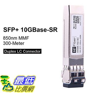 [8美國直購] 收發器模組 SFP+ SR 10G Transceiver Module Compatible for Cisco SFP-10G-SR 850nm, 300m
