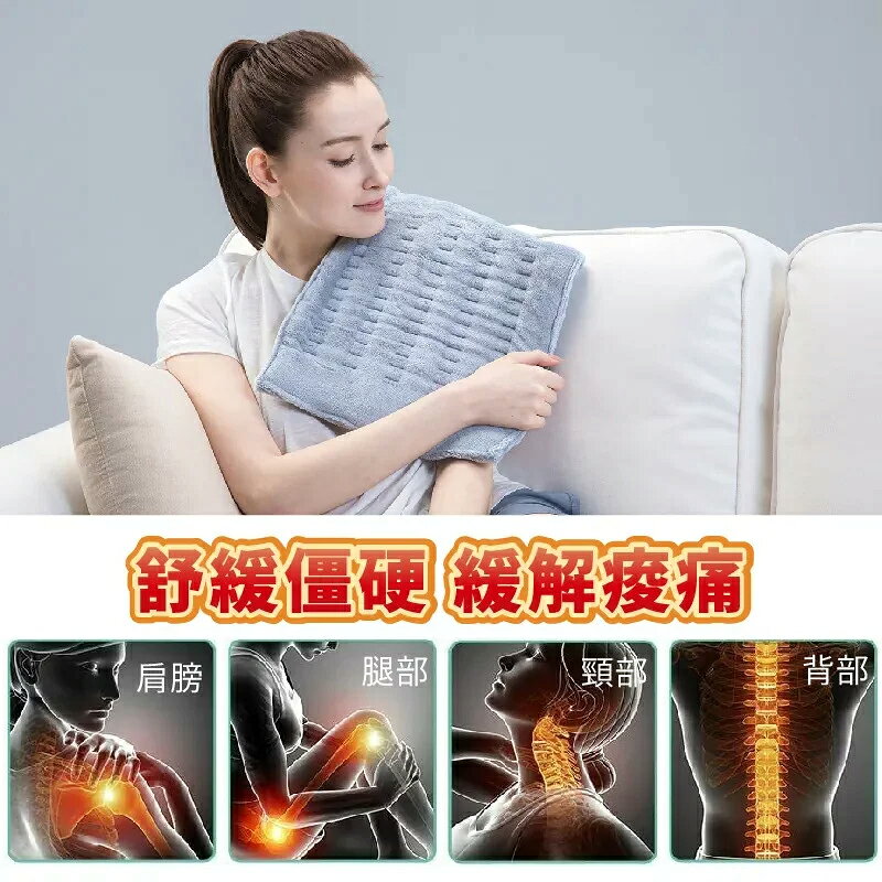 【醫護寶】三樂事 SUNLUS SP1212 柔毛熱敷墊(大) 30*60CM 4