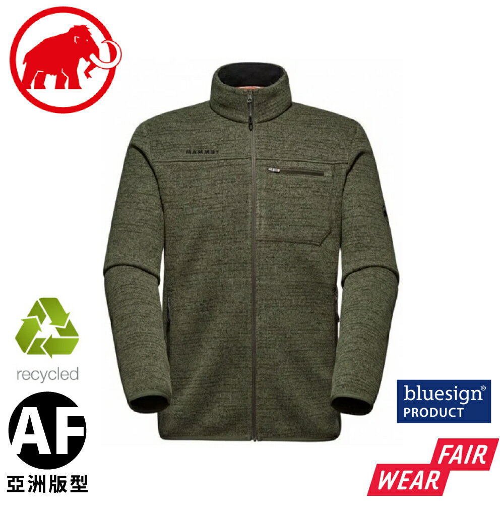 【MAMMUT 長毛象 男 Arctic IV ML Hooded AF 刷毛立領外套《深沼澤綠》】1014-05780/保暖