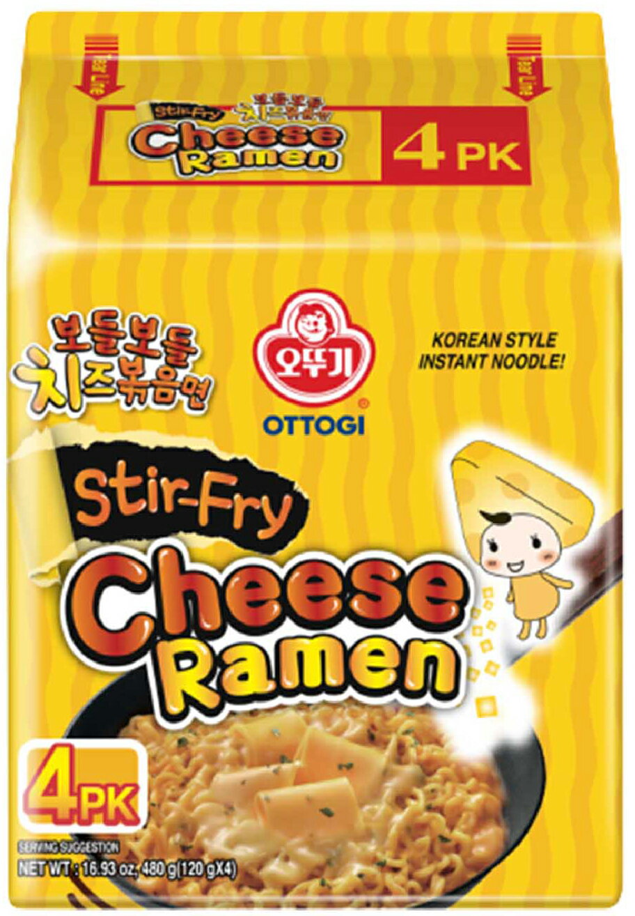 《 Chara 微百貨 》韓國 不倒翁 起司 炒麵 泡麵 (家庭號4入) 露營 必備 芝士 乳酪 起司拉麵