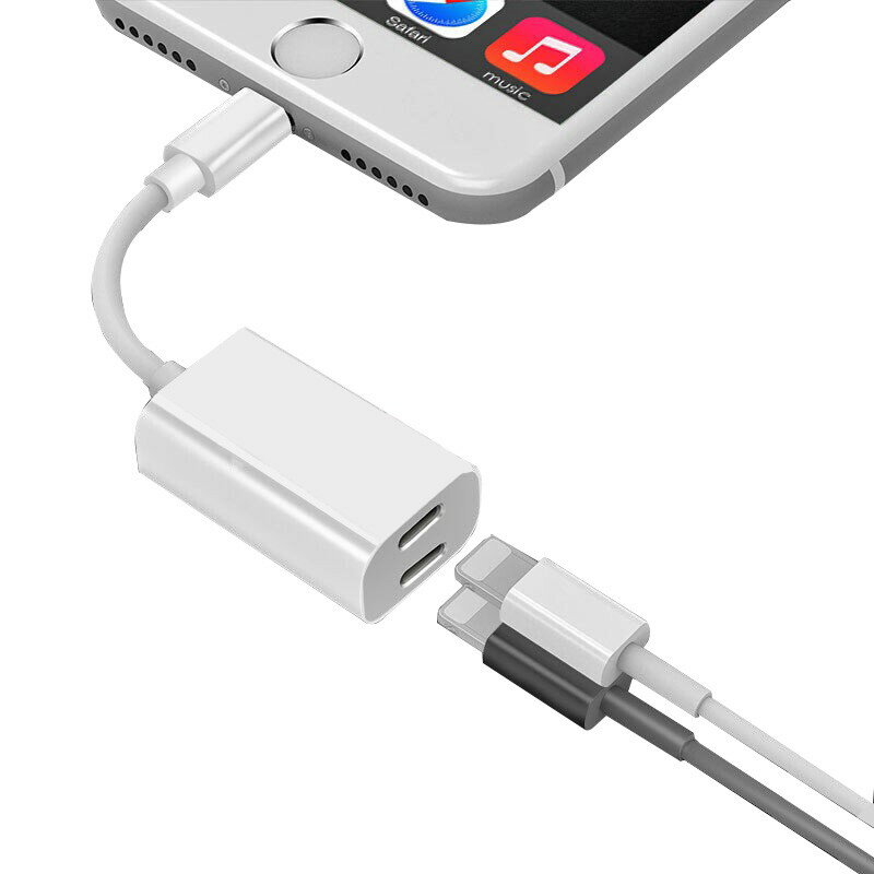 IPhone雙轉接頭 通話耳機二合一充電線 雙Lightning轉接線 支援iOS11聽歌 7 8 X【樂天APP下單4%點數回饋】