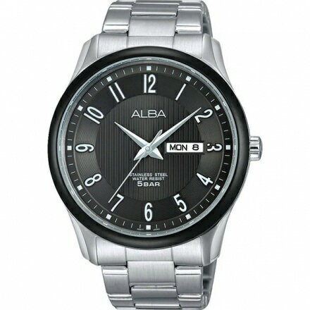 ALBA 雅柏錶-指定商品-城市簡約 時尚腕錶 VJ43-X022N(AV3261X1)-42mm-黑面鋼帶【刷卡回饋 分期0利率】【APP下單4%點數回饋】