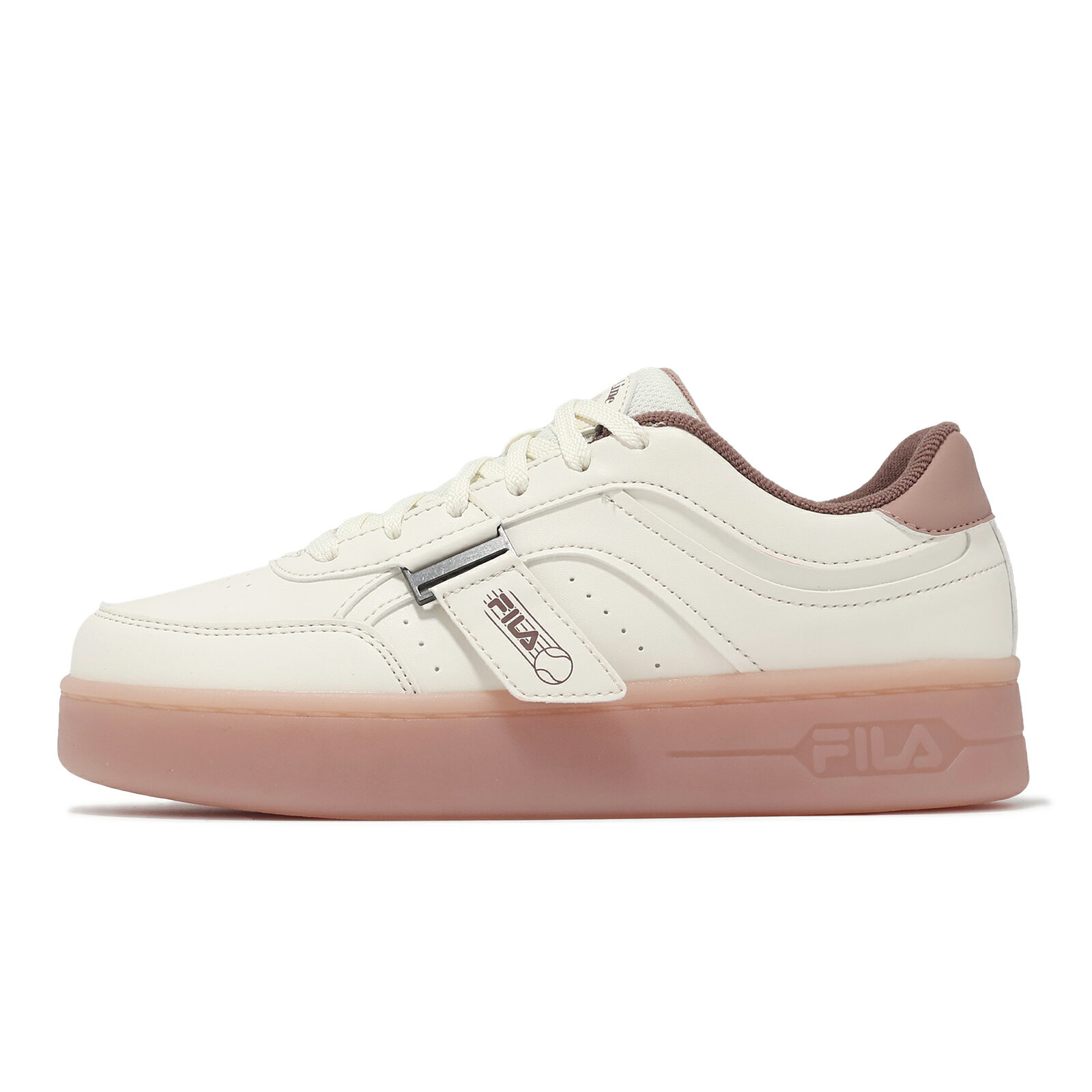Fila 休閒鞋 Jelly 女鞋 白 米白 低筒 皮革 厚底 增高 小白鞋 斐樂 5C336Y177