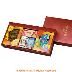 高級喜多屋禮盒(香菇+昆布+日松+海帶芽1盒+櫻花蝦XO醬) 伴手禮 送禮 年節禮盒