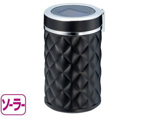權世界@汽車用品 日本 SEIKO 太陽能 LED燈 鑽石格紋 煙灰缸 黑色 ED-233