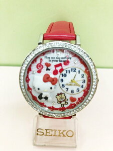 【震撼精品百貨】Hello Kitty 凱蒂貓 Sanrio HELLO KITTY手錶-紅小熊#22090 震撼日式精品百貨