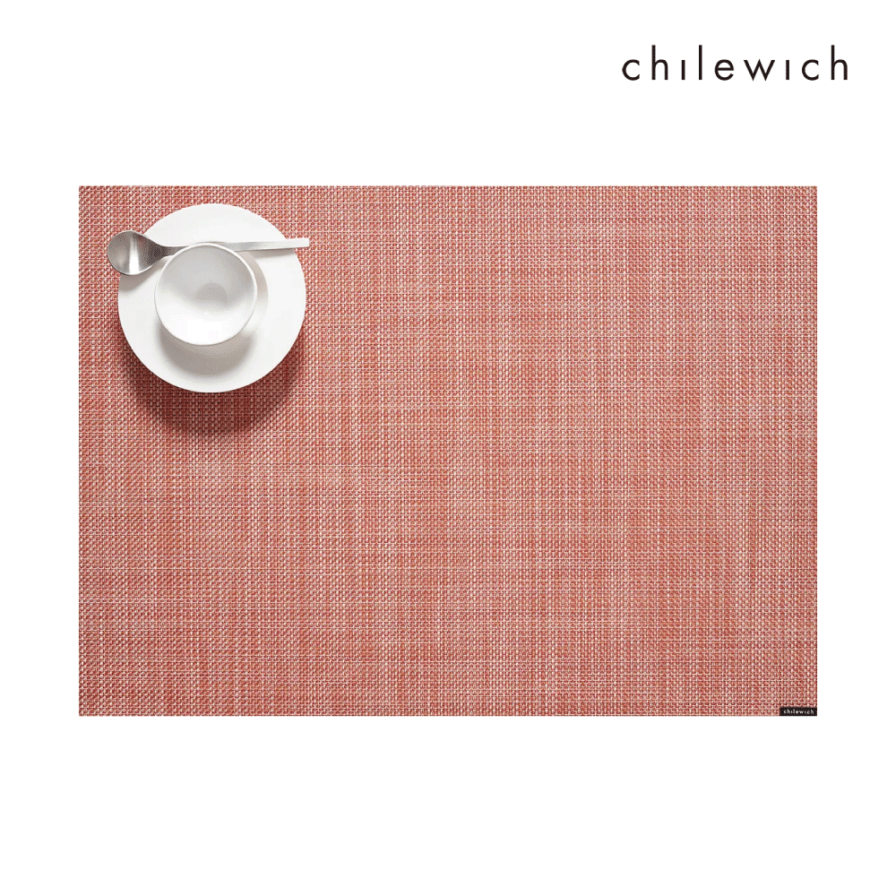 美國 Chilewich / 細籃網編 Mini Basketweave 方形餐墊 磚紅(Clay)
