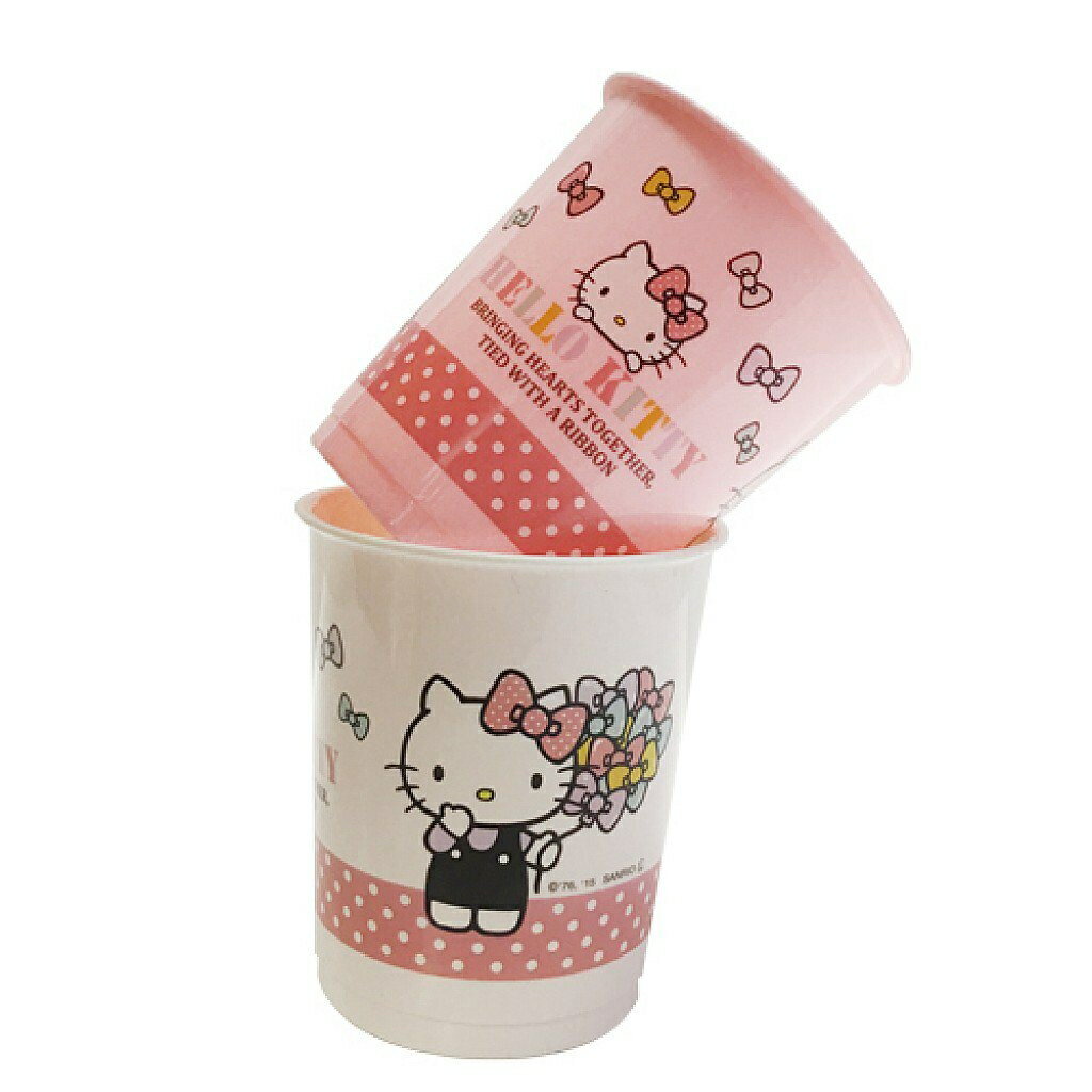 【震撼精品百貨】Hello Kitty 凱蒂貓 HELLO KITTY 塑膠漱口杯(2入) 震撼日式精品百貨