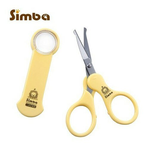 小獅王辛巴Simba 放大鏡嬰兒剪刀(曲面) S1738