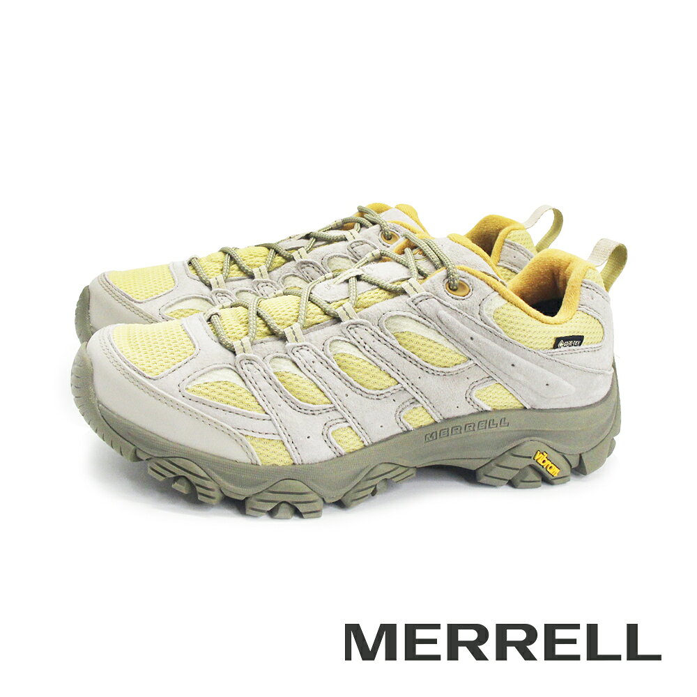 MERRELL(男)MOAB 3 GORE-TEX防水登山健行鞋 男鞋-芥黃色