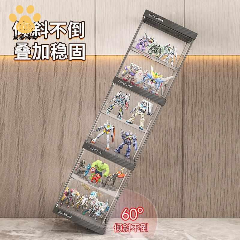 現貨減免 亞克力展示盒 亞克力收納盒 亞克力 手辦展示櫃簡約印相適用樂高透明收納盒家用仿亞克力模型玩具架子 八折下殺wy23