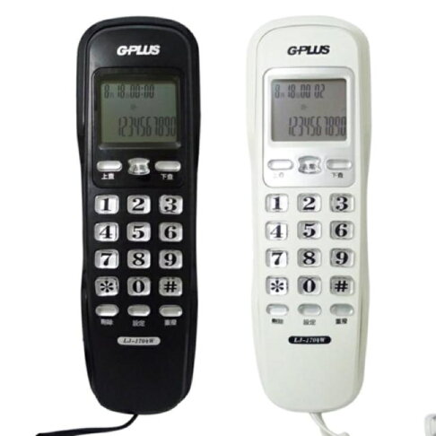GPLUS 掛壁式來電顯示有線電話-兩色(LJ-1704W) 0