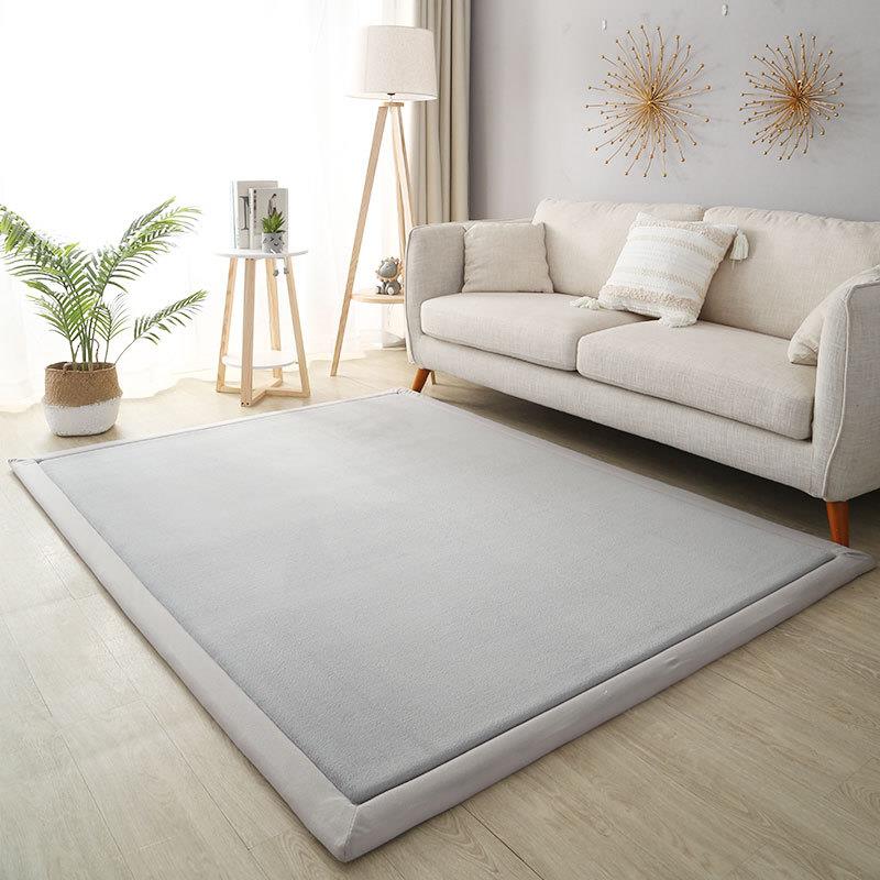 珊瑚絨加厚地毯現代簡約臥室客廳茶幾沙發滿鋪床邊飄窗長方形地毯
