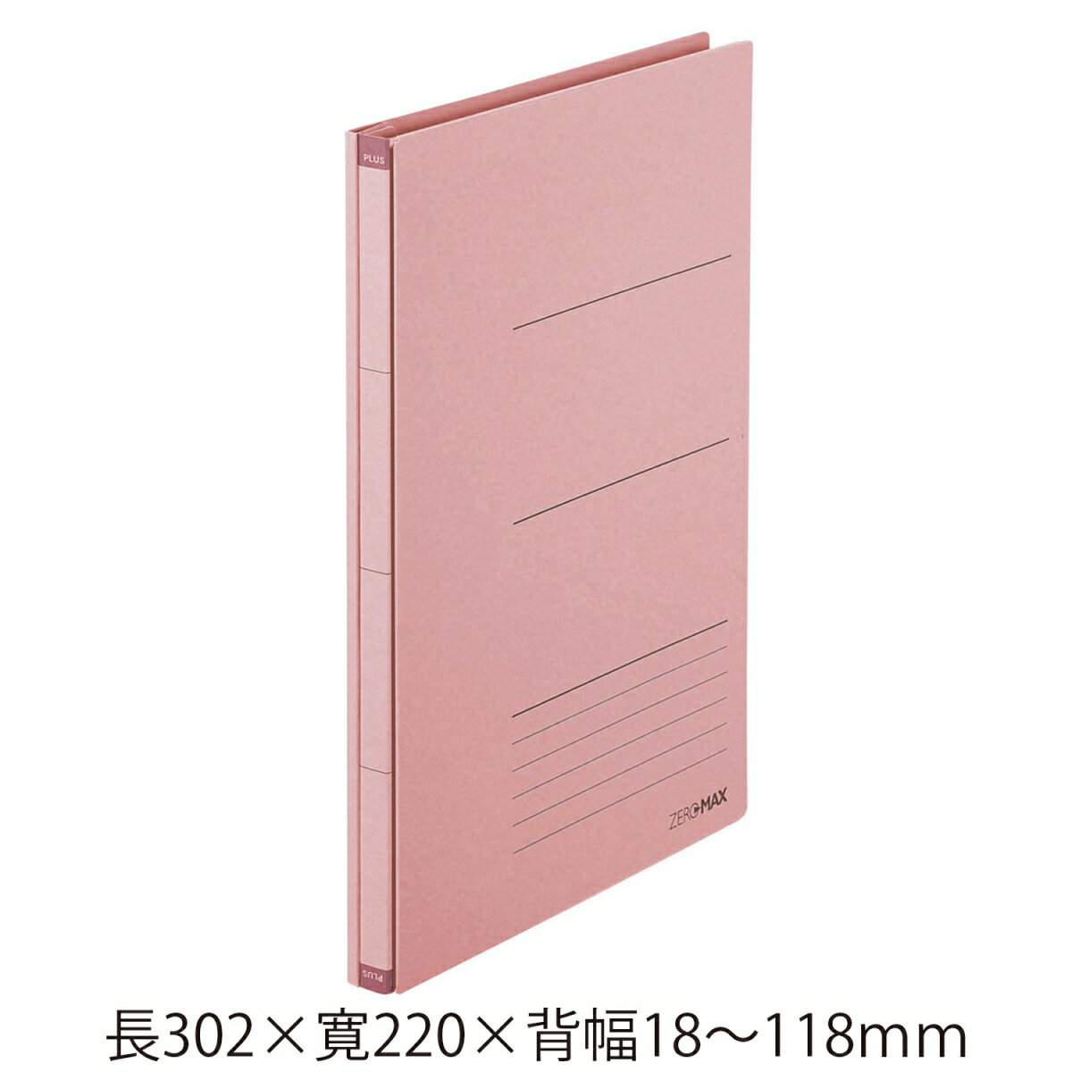 【文具通】PLUS プラス 普樂士 89-370-1 FL-021SS-TW 背幅 伸縮 檔案夾 文件夾 粉紅色 1包5入 L1050216