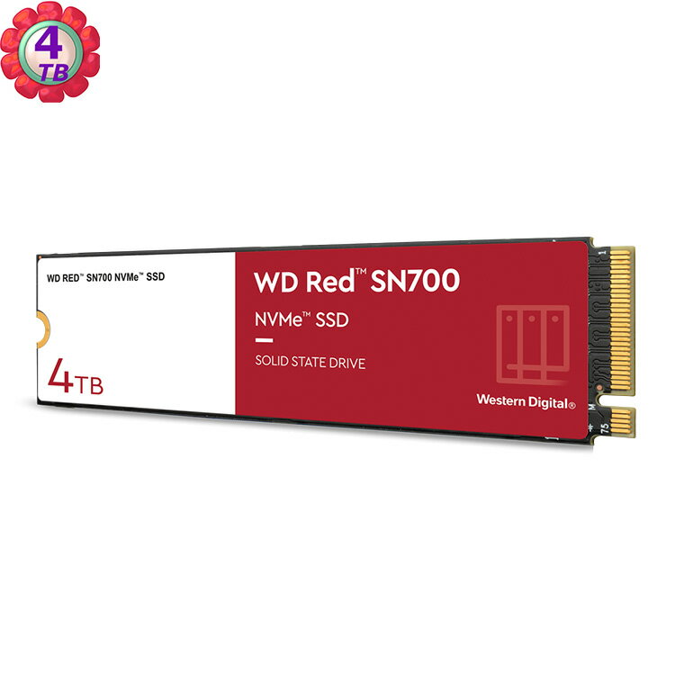 WD RED 4TB SN700 M.2 2280 NAS Nvme PCIE SSD WDS400T1R0CC 固態硬碟 公司貨