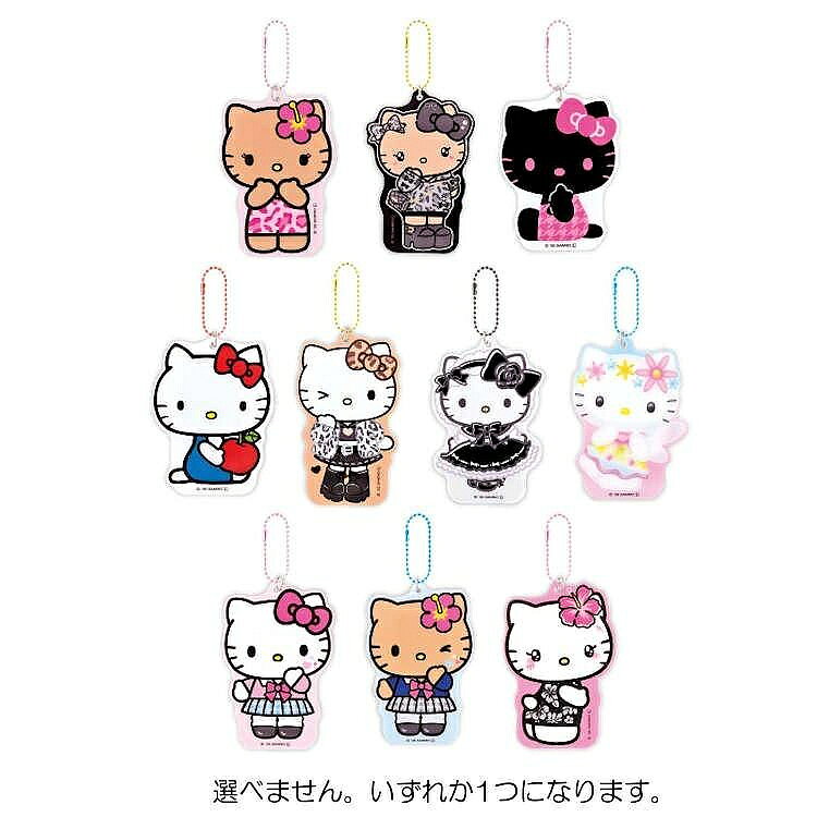 【震撼精品百貨】Hello Kitty 凱蒂貓~日本三麗鷗sanrio KITTY造型吊飾隨身鏡子(隨機出貨)*36957 2