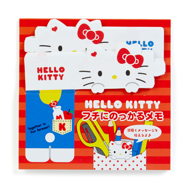 真愛日本 18031000020 裝飾便條組-KT加ACA 三麗鷗 kitty 凱蒂貓 筆筒裝飾便條