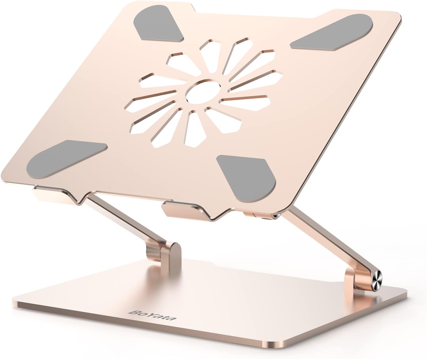 【日本代購】BoYata 筆電 平板 支架 最大支援14英吋 金色 N31 (耐重5kg)