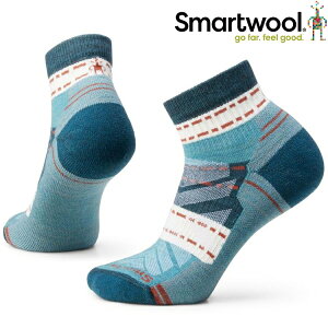 Smartwool Hike 女款 輕量減震印花低筒襪/美麗諾羊毛襪 SW001579 G74 暮光藍
