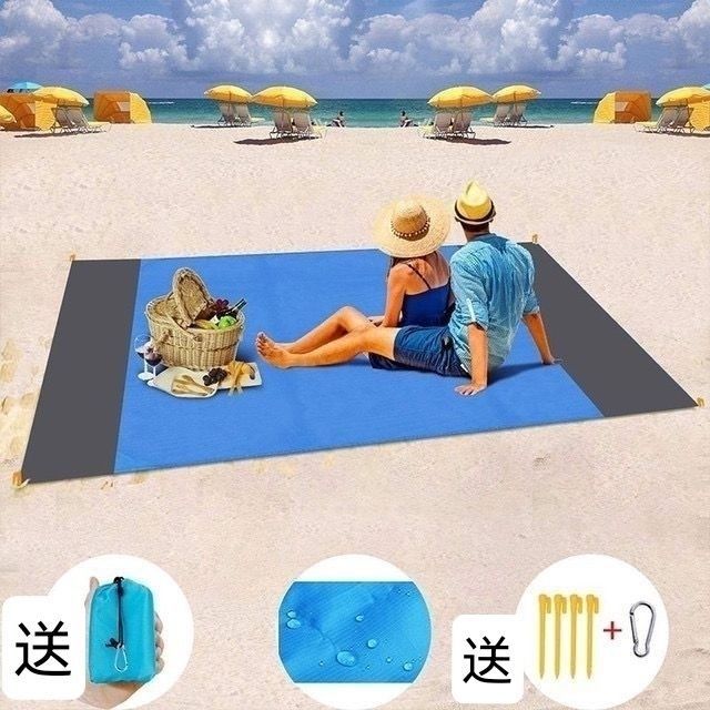行動式沙灘墊可機洗防沙兒童海邊防潮墊子防潑水