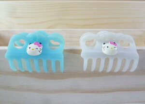 【震撼精品百貨】Hello Kitty 凱蒂貓 鯊魚夾 藍+白/紫 2入 【共2款】 震撼日式精品百貨