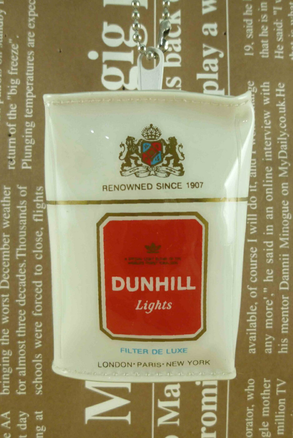 【震撼精品百貨】Dunhill 方形零錢包-白紅色 震撼日式精品百貨