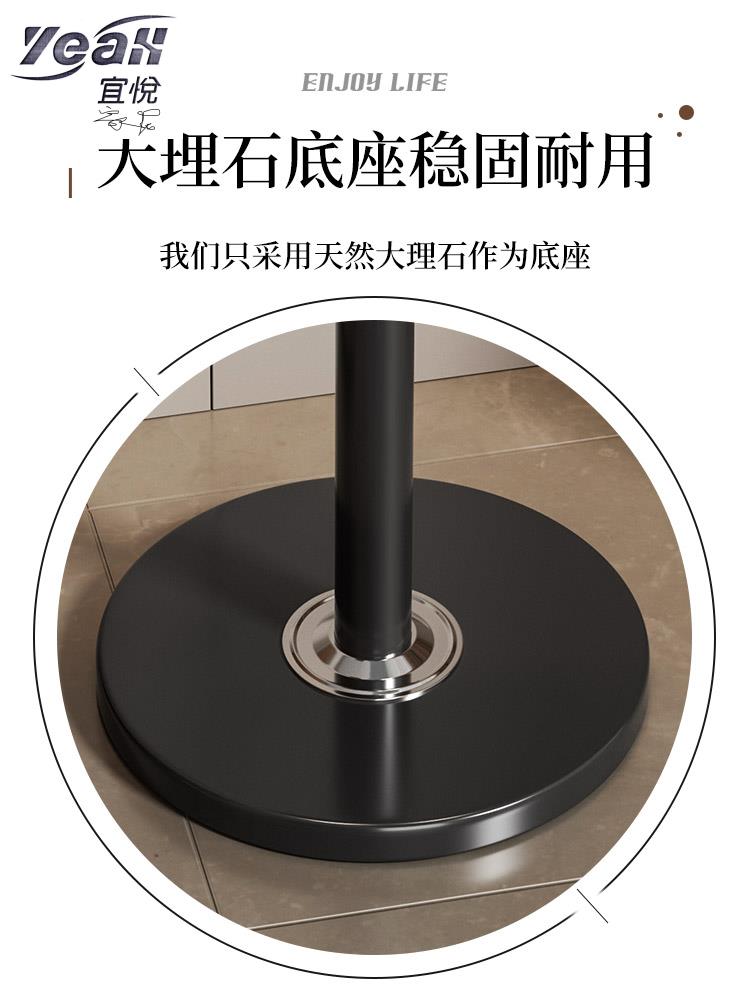 【宜悅家居】晾衣架 掛鉤 輕奢衣帽架落地家用臥室掛衣架客廳立式衣服收納晾衣架單桿掛包架