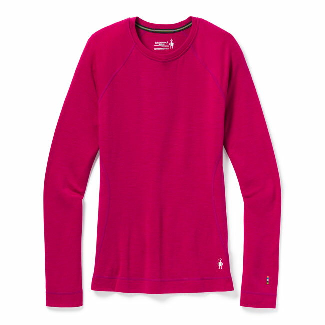 【【蘋果戶外】】Smartwool SW016370 E24【桃】女 NTS250 美麗諾羊毛長袖衫 內層保暖衣衛生衣 圓領羊毛衣