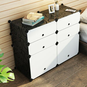 【🔥 🔥】簡易床頭櫃簡約塑料臥室床頭收納櫃組裝迷你床邊櫃子可拆卸儲物櫃