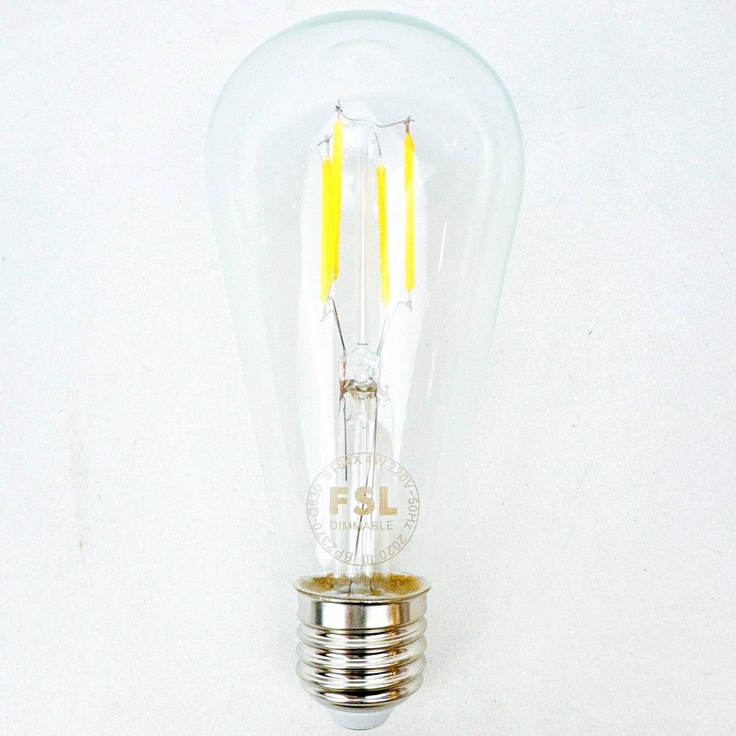 FSL 佛山照明 LED 4W 暖光 ST64 水滴燈泡 E27 220V 可調光 1