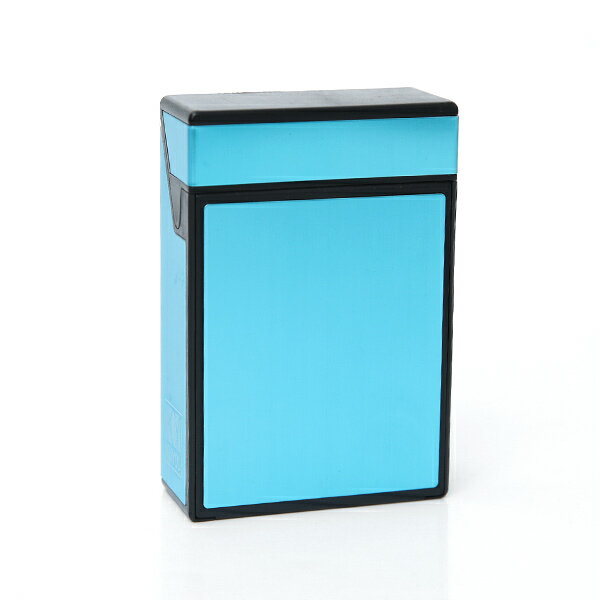 菸盒 藍極光質感金屬上掀式菸盒【NL170】