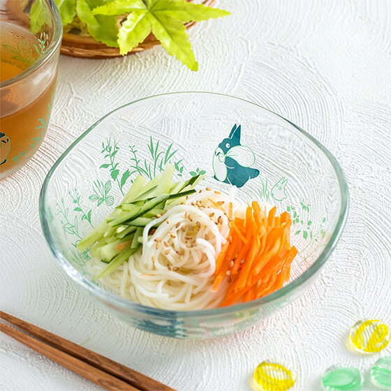 真愛日本 預購 宮崎駿 吉卜力 龍貓 日本製 日式和風 玻璃小碗 中小龍貓花園奔跑 甜點碗 碗