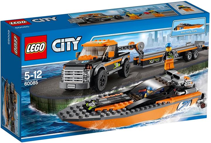 【折300+10%回饋】LEGO 樂高 城市系列 動力船和4WD 公路車 60085
