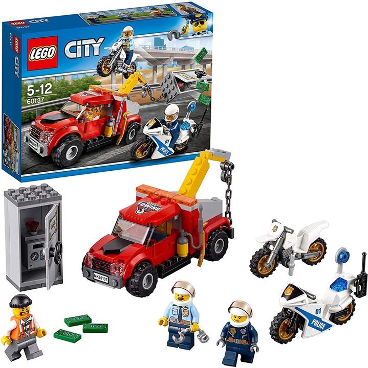 LEGO 樂高 City 城市系列 保險櫃小偷牽引車 60137 積木玩具