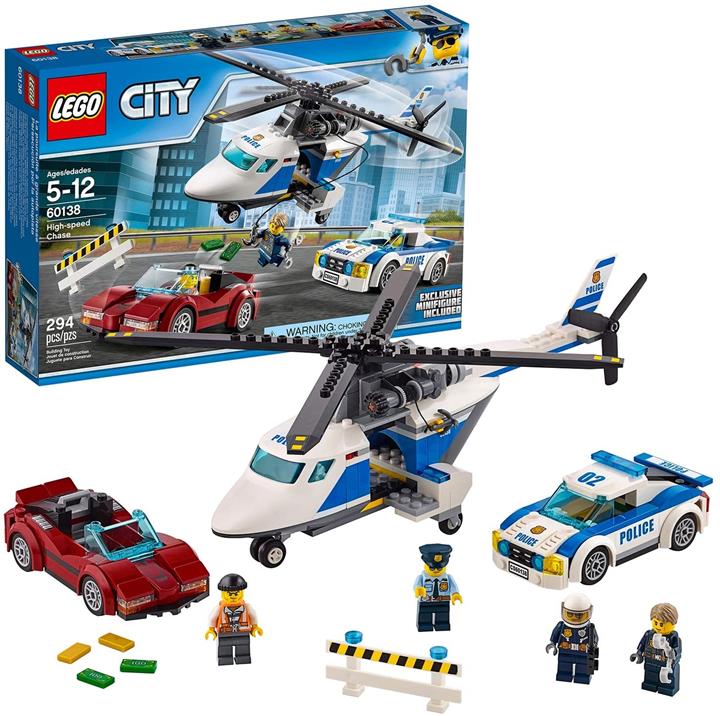 【折300+10%回饋】LEGO 樂高 City 城市系列 員警直升機和警車 60138 積木玩具 男孩 車