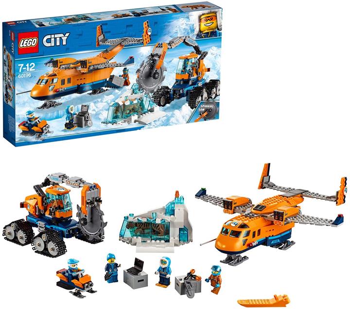 【折300+10%回饋】LEGO 樂高 城市系列 60196 北極運輸直升機和工作車